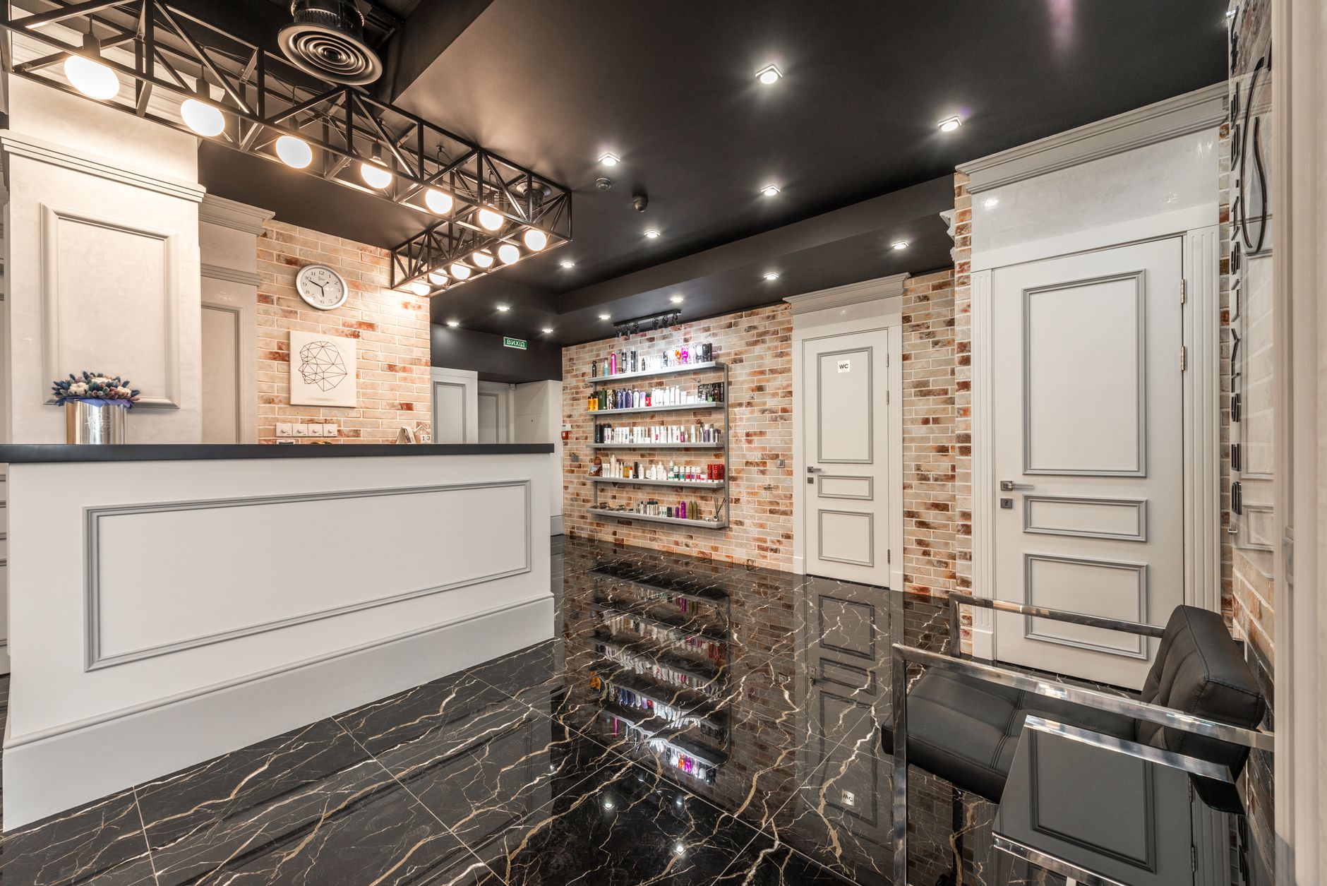 Modern med spa reception and interior