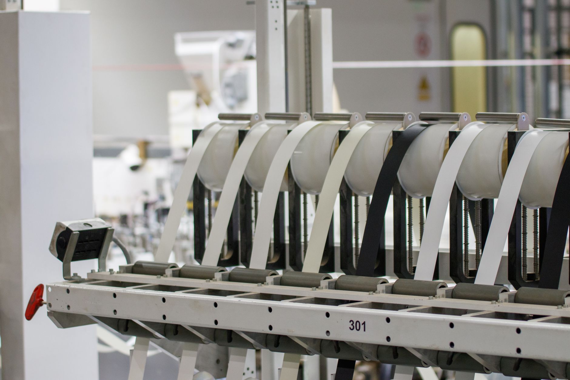 Manufacturing production line in a factory