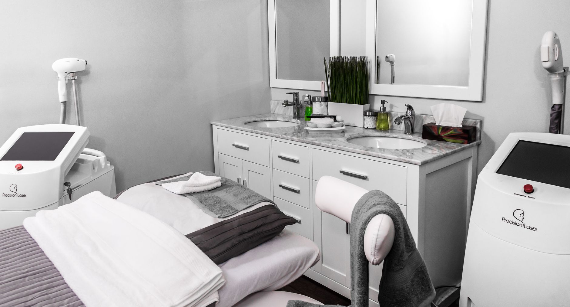 Med spa treatment room